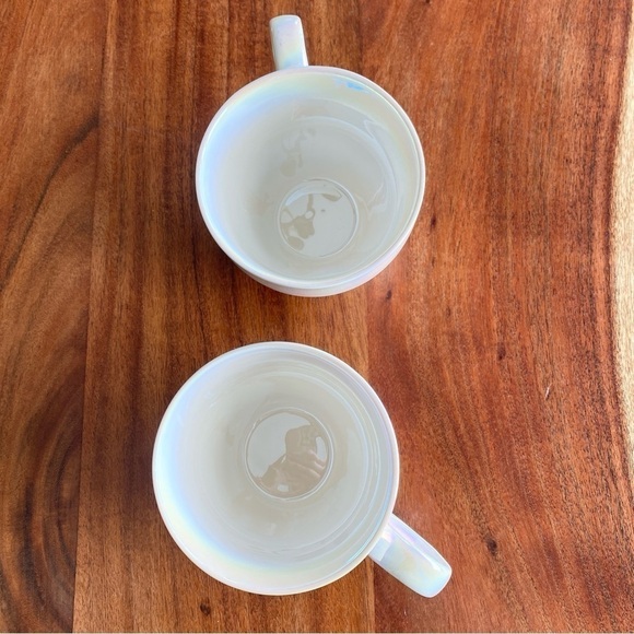 Davids Tea 2X Moonglow Iridescent Ceramic Tea Cups Mugs - Picture 5 of 7